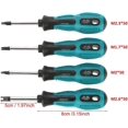 thumbnail image 2 of U Screwdriver, 4pcs CRV Steel U Fork Type Magnetic Screwdriver Multifunctional Hand Tool DIY Screwdriver Kit, 2 of 5
