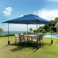 thumbnail image 5 of Alpha Joy 13x13ft Outdoor Gazebo Instant Pop Up Canopy Double Roof Folding Canopy Tent with Wheeled Bag- Blue, 5 of 8
