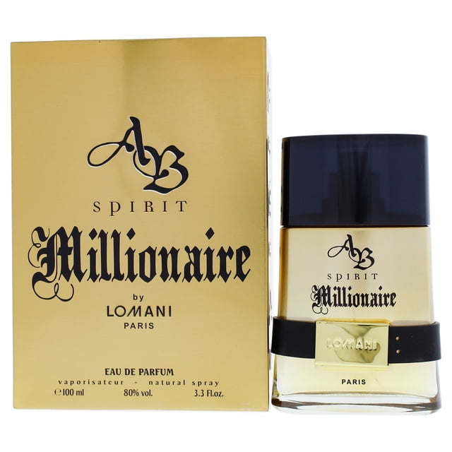AB Spirit Millionaire de Lomani para hombres - EDP en aerosol de 3.3 oz Lomani Lomani AB Spirit Millionaire Perfume EDP Caballero 3.3oz