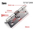 thumbnail image 1 of Lefu 2pcs Self Closing Stainless Steel Spring Door Hinge Hardware 1/1.5/2/2.5/3/4Inch, 1 of 5