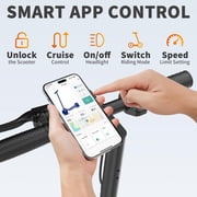 Electric Scooter for Adults, 350W Motor, 19 MPH Max Speed, 21 Miles Long Range, Foldable Electric Kick Scooter with 8.5 Solid Tires, Dual Brakes, LED Display, App Control, UL2272 Certified