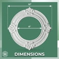 thumbnail image 5 of Renovators Supply Recessed Lighting Trim 10 in. Wide White Polyurethane Ornate Recessed Ceiling Light Trims Pack of 5, 5 of 10