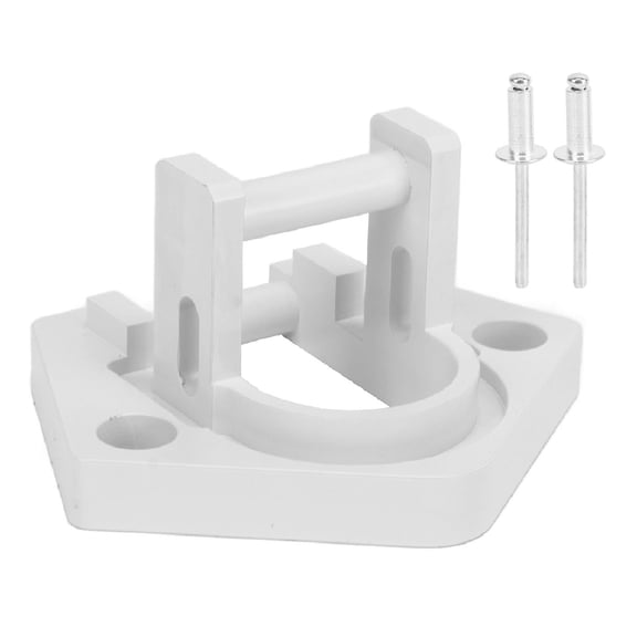 RV Awning Bottom Foot, Aluminum Simple Installation Awning Bottom Bracket For Sunchaser II High Strength Right Or Left Side For Rounded Hardware