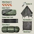 thumbnail image 4 of Backpacking Tent for Camping 1-5 Person Hiking Ultralight Tent for Waterproof Windproof Outdoor Two Doors Tents Easy Quick Setup Lightweight  Tents, 4 of 8