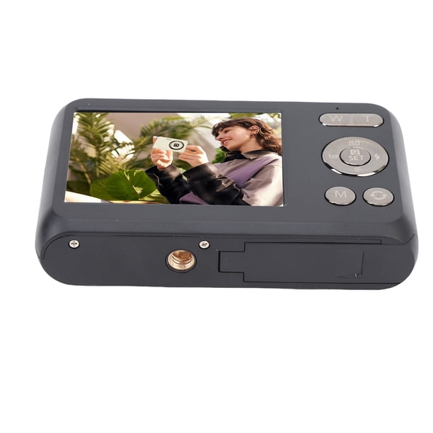 Cámara Digital 4K de 64 MP Confocque Autico, Zoom Digital de 16x, Pantalla de 2,7 Pulgadas, Grabación de Vídeo de 1080p, Cámara de Vije Compacta Con Batería de 750 Mah