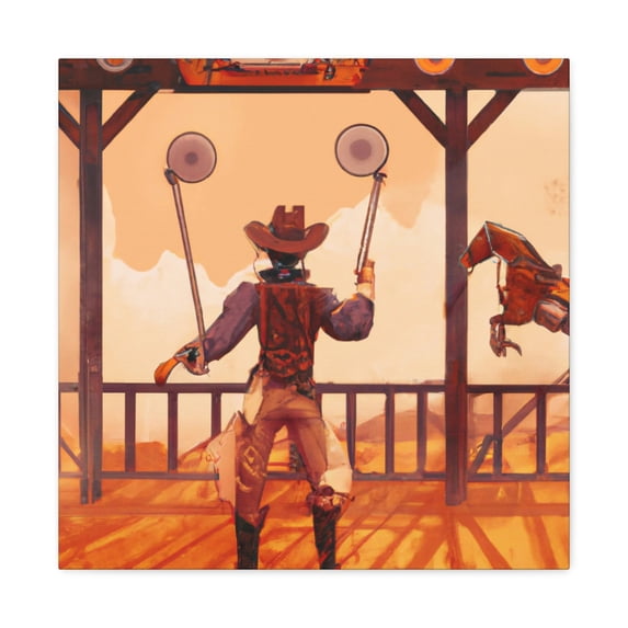Cowboy Steampunk Rodeo - Canvas