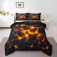 thumbnail image 1 of Erosebridal Natural Disaster Flame Comforter Sets Queen Size,Volcano Fluid Liquid Bedding Queen Comforter Set,Geometric Decor,Reversible,Ultra Soft,3 Pieces, 1 of 7