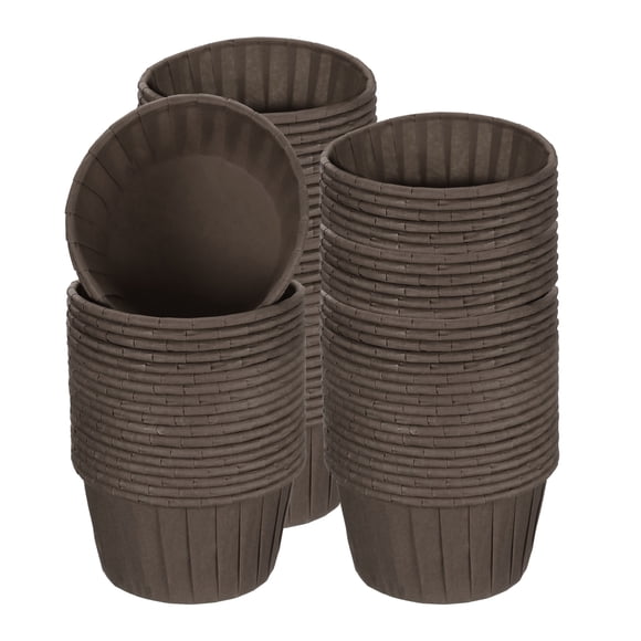 Uxcell Mini Cupcake Liners for Baking Cupcake, 100Pcs Cupcake Muffins Liners Cupcake Holders, Coffee