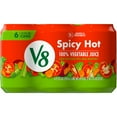 V8 Spicy Hot 100 Vegetable Juice, 11.5 fl oz Can (Pack of 6)