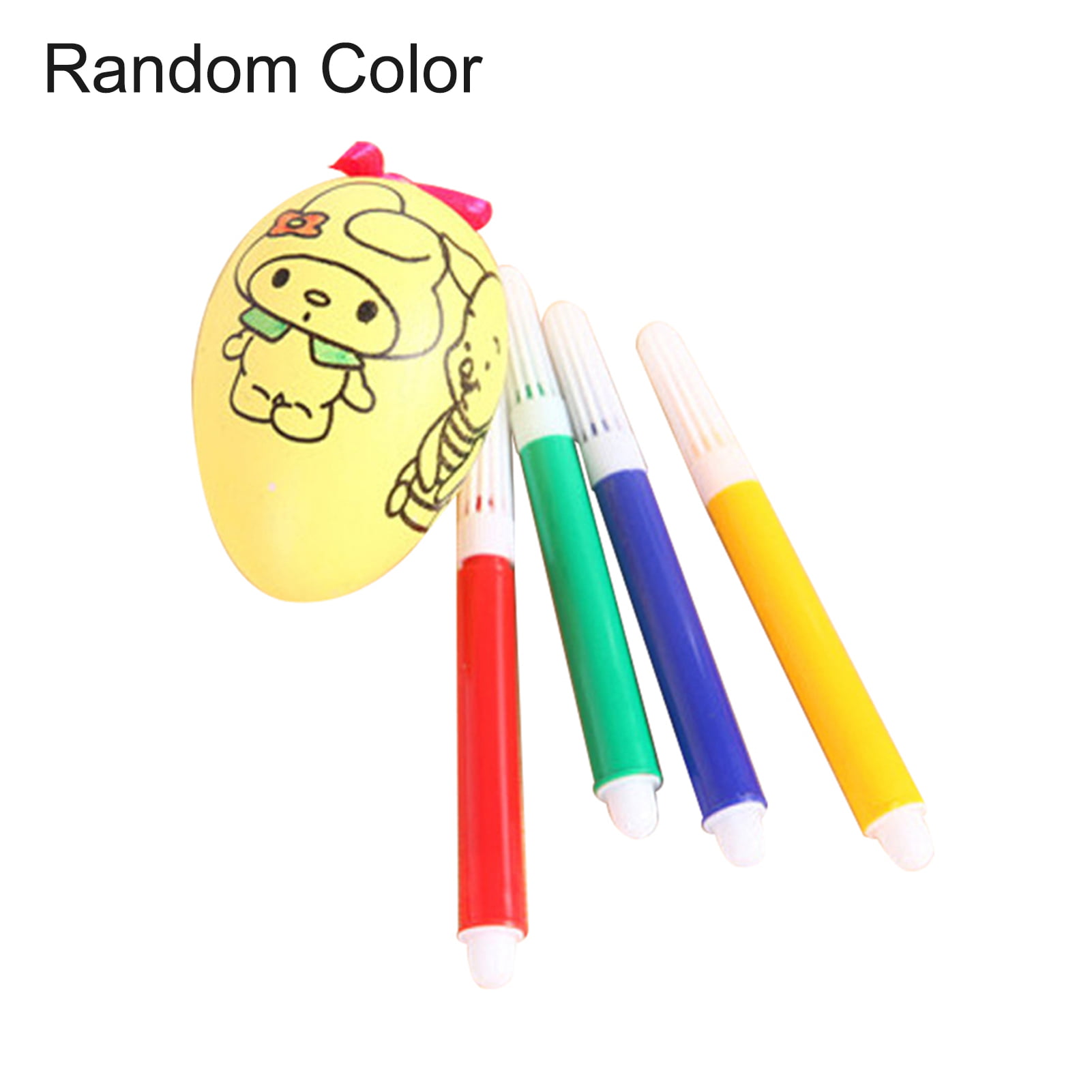 JYC Store 2019 Novelty Water Color Pen & Egg Kids DIY Painting Color Egg Toy Easter Egg Education Toys