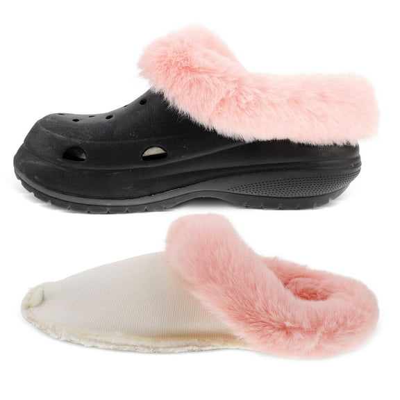 PBPBOX 1 Pair Detachable Pink Shoe Inserts for Women Comfortable Fluffy Warm Insulation Winter Use