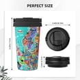 thumbnail image 3 of Goofa Cartoon Map Of Europe for Insulated Travel Coffee Mug Spill Proof Leak Proof 16 OZCoffee Tumbler Reusable Coffee Cups with Lids Thermos for Hot and Cold Drink, 3 of 8