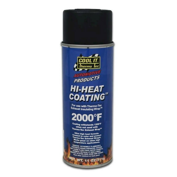 Thermo-Tec THE12001 Hi-Heat Coating Header Paint - Black