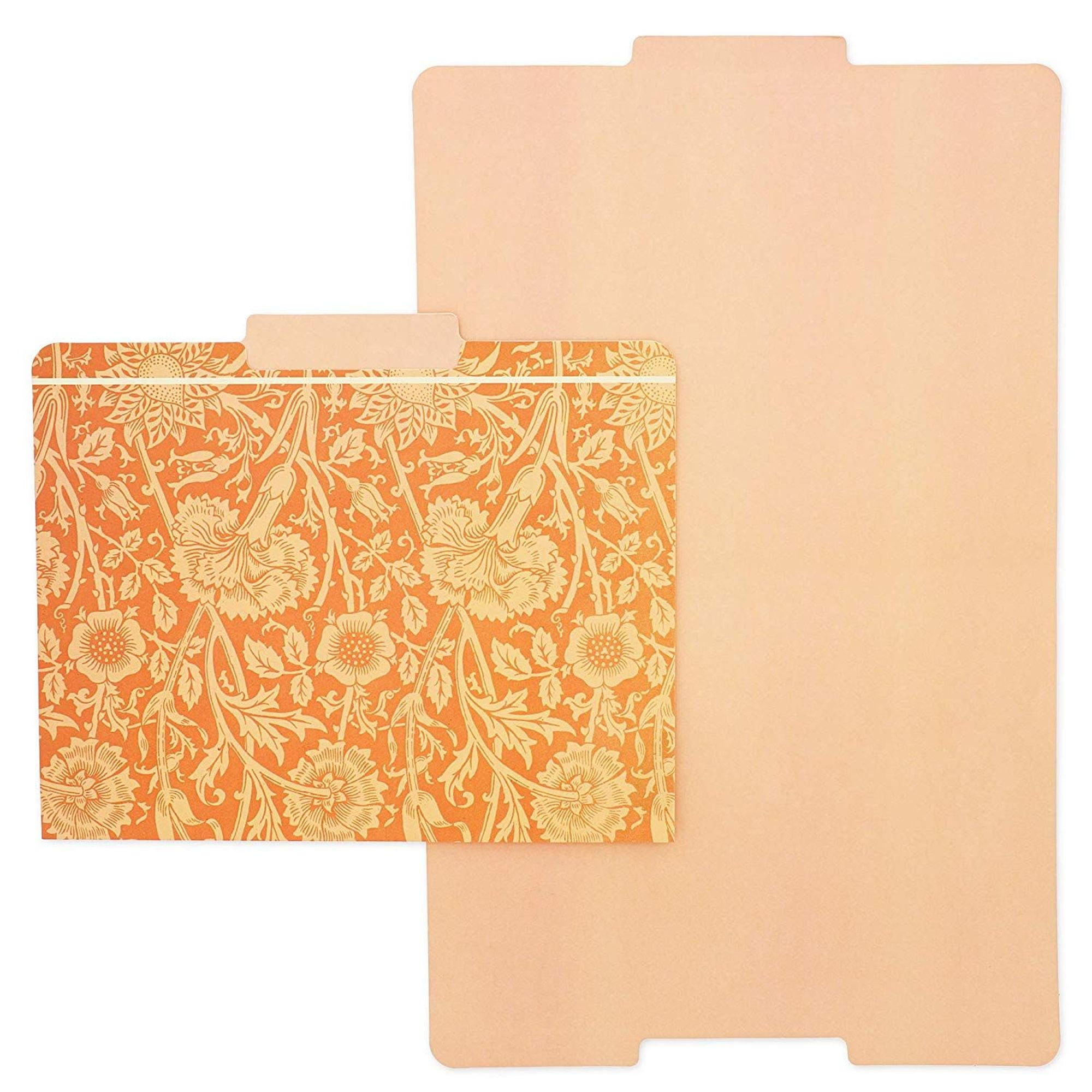 12pcs Paper Cardstock Decorative File Folders Letter Size, Assorted Matte Artistic Design