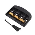 thumbnail image 1 of arctrm Pont de Guitare Électrique Fixe Ensemble de Ponts de Guitare Pièce de Rechange Rouleau Rigide Noir, 1 of 10