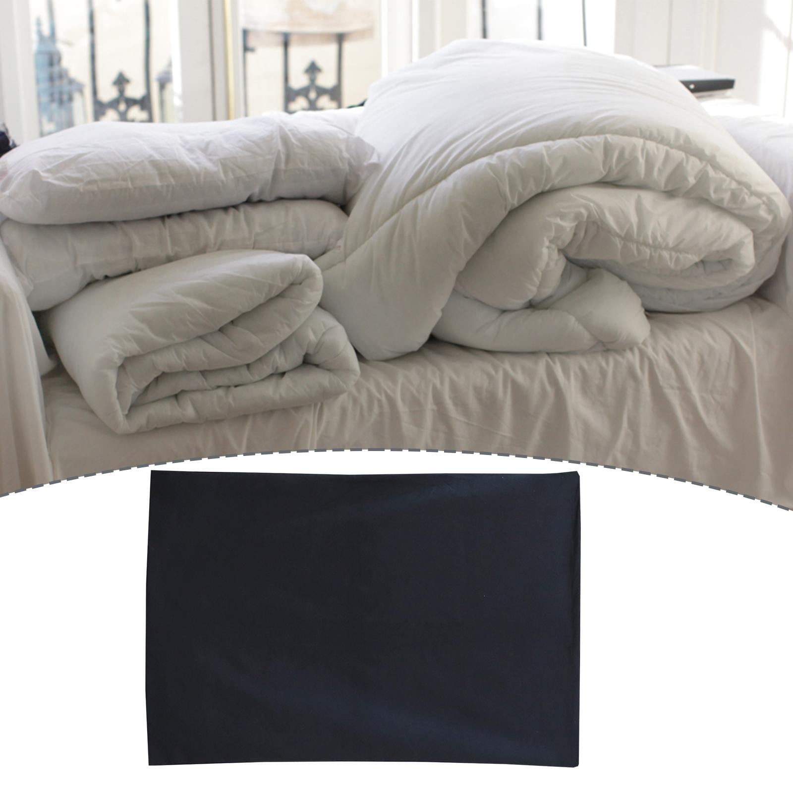 Laundry Bag Thicken Oversized Drawstring Packing Bag, Travel Garment Bags, Machine Washable Large Size Canvas Clothes Quilt Storage Bag black 74cmx120cm