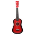 thumbnail image 1 of Guitarra Roja Pequeña de 23 Pulgadas para Principiantes, Niñas, Viajes, Mochileros en Hugo Guitarra acústica de 23 pulgadas, 1 of 7