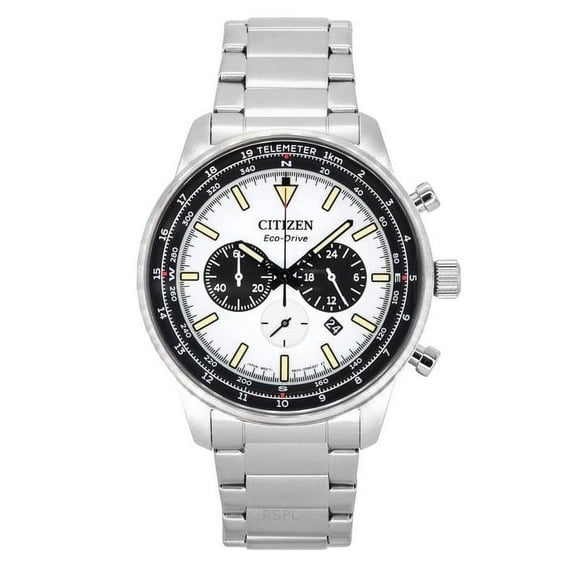 Citizen Chronograph Eco-Drive White Dial Men's Watch CA4500-91A