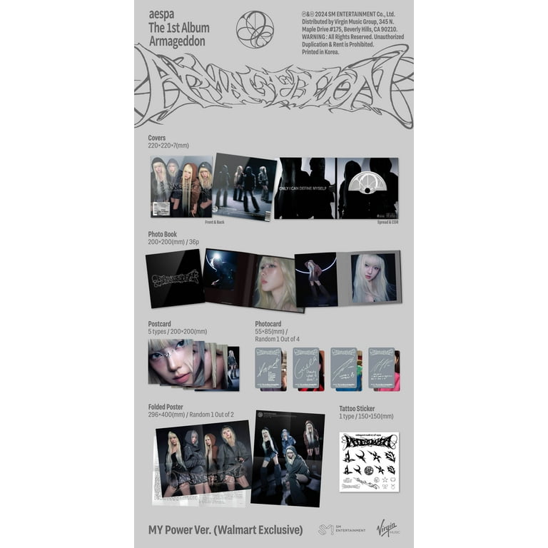 Aespa - Armageddon - The 1st Album (My Power Ver.) Walmart