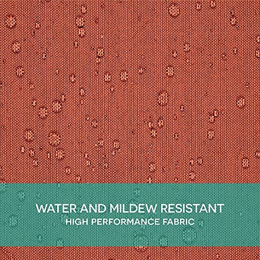Exclusive Home Biscayne Indoor/Outdoor Two Tone Textured Grommet Top Curtain Panel Pair, 54"x84", Mecca Orange