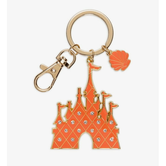 Disney Parks Ariel Castle Metal Keychain New with Tags