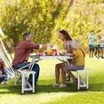 thumbnail image 4 of Mesa Plegable Portátil para Picnic Exterior con 4 Sillas Practiksa Resistente y Estable, 4 of 9