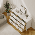 thumbnail image 4 of Aiho 47" Modern Wooden 7-Drawer Dresser, Metal Pull Handles & Anti-Tip Design-White, 4 of 8