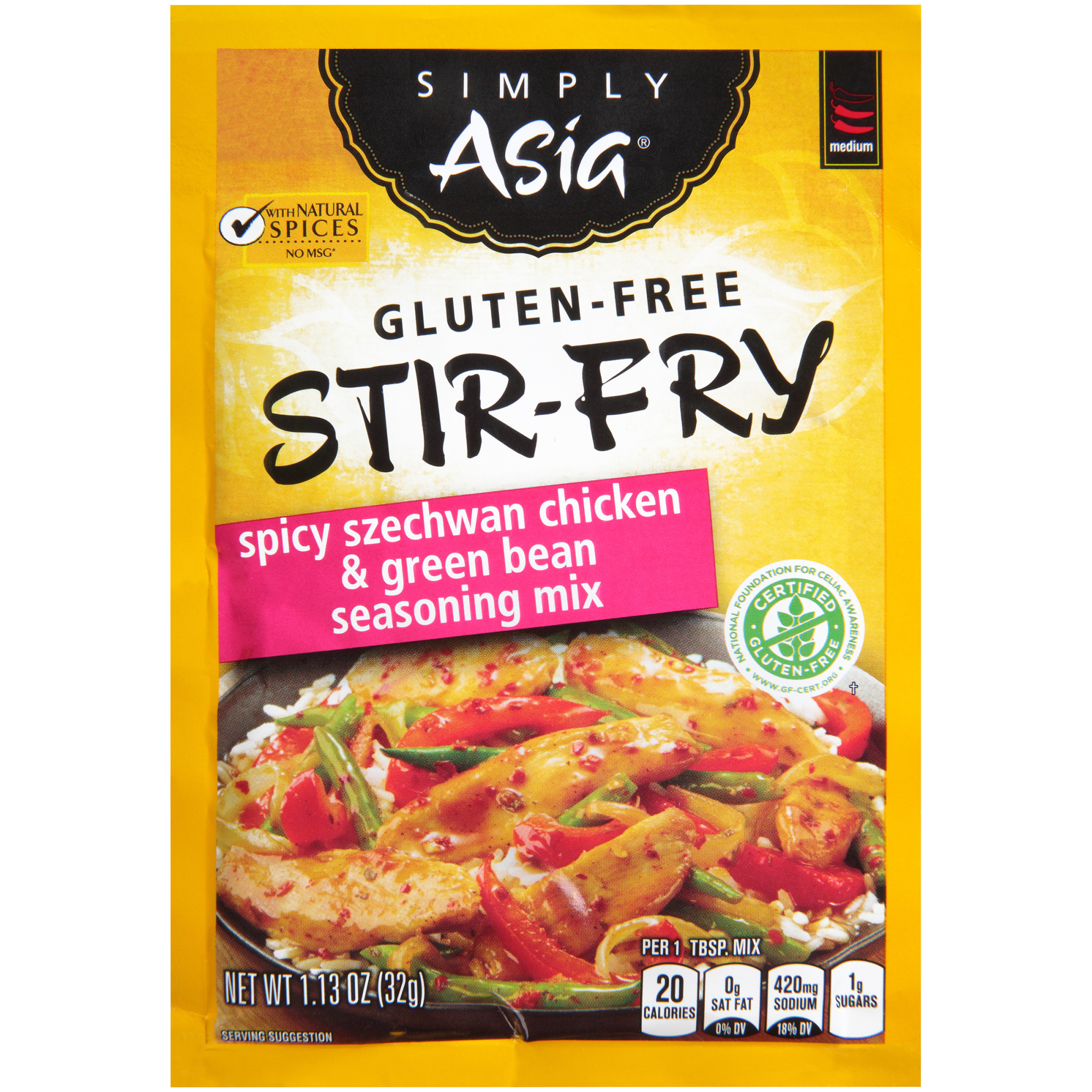 Simply Asia Gluten Free Spicy Szechwan Chicken & Green Bean Stir Fry