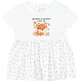 thumbnail image 3 of Inktastic Grandma and Grandpa Love Me Little Fox Girls Baby Dress, 3 of 5