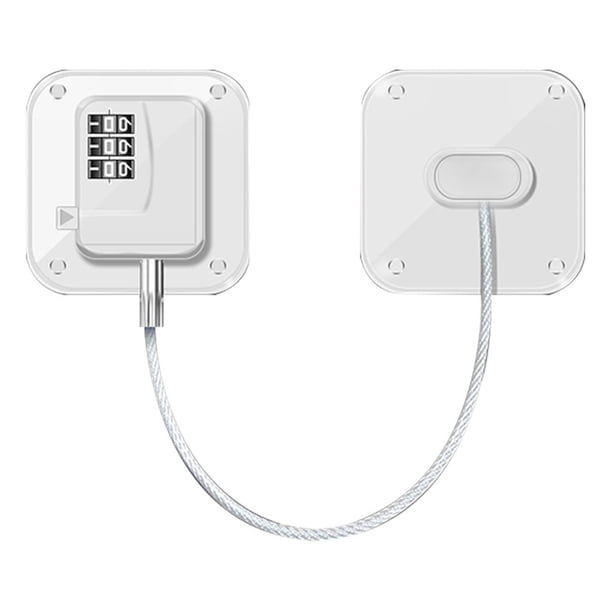 Cerradura de seguridad multifuncional para bebés | ZJT250131198 | Cerradura a prueba de niños para ventanas, cajones y refrigeradores | Material ABS+PE resistente a mordidas con torsión flex