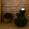 thumbnail image 4 of Tabletop Fountain, Elegant Resin Desktop Fountain, LED Light For Living Room Restaurant Office Hotel Bedroom EU Plug 220V, 4 of 8