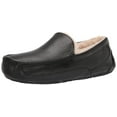 thumbnail image 1 of UGG Pantoufle Ascot pour Homme, Cuir Noir, 10 M US, 1 of 6