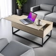 thumbnail image 2 of Mesa De Centro Elevable Montan Almacenamiento Interno Madera, 2 of 8