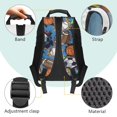 thumbnail image 5 of KUIFORTI Football Basketball 4PCS Kids Backpack and Lunch Box Set with Pencil Pouch Water Bottle Sleeve Lightweight Boys Girls School Bag for Elementary Middle School Back to School Supplies Gifts, 5 of 7