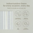 thumbnail image 2 of over&back Set of 4 Reversible Woven Placemats - Colorful Dining Room Table Mat - UVA/UVB-Proof Polypropylene - Indoor and Outdoor Kitchen and Home Decor - Striped - Blue - Rectangle, 2 of 12