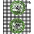 thumbnail image 3 of Boxwood Wreath Magnetic Mailbox Cover MailWraps Buffalo Check Plaid Home Sweet Home Rustic Farmhouse Mailbox Covers Wraps Post Box Cover Oversized 25x21 Mailwrap Garden Home Decor, 3 of 5