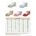 thumbnail image 2 of Ritualay Girls Dress Shoes Flower Girls Mary Jane Shoes Wedding Princess Glitter Flats Red 11.5c, 2 of 2