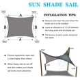 thumbnail image 5 of Sun Shade Sails 13' x 16.5' Rectangle Waterproof UV Block Canopy for Patio Backyard Lawn Garden, 5 of 6