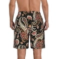 thumbnail image 3 of Yiaed Paisley6 Print Men's Swim Trunks with Lining Quick Dry Sports Shorts Beach Shorts Boardshorts-3X-Large, 3 of 5