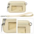 thumbnail image 2 of Monedero Nailon Con Múltiples Bolsillos para Hombres Y Mujeres Llavero Billetera Bolsillo Monedas (Beige), 2 of 9