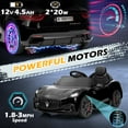 thumbnail image 4 of UBesGoo 12V Licensed Maserati Kids Ride-On Car w/ Remote Control, 3 Speeds, LED Headlights - Black, 4 of 8