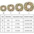 thumbnail image 5 of Collar de cuello de cono de recuperación ajustable suave Elizabeth Circle funda lavable extraíble para perros gatos (amarillo, X-pequeño), 5 of 5