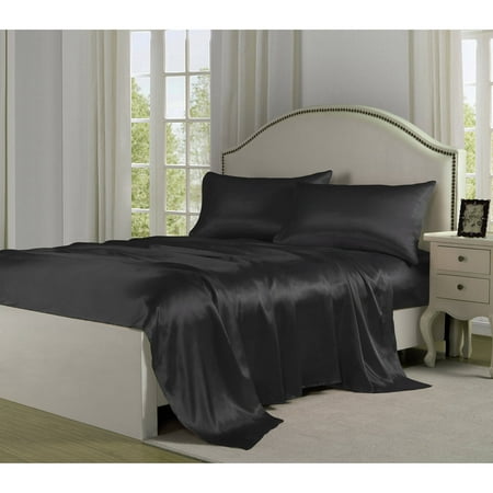 Satin Charmeuse Silky Sheet Set Collection by (Best Sheet Sale Black Friday)