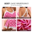 thumbnail image 4 of QYLUX Women’s Sexy Lace Lingerie Babydoll Chemise Nightgown, Halter Backless Sleepwear Dress, 4 of 6
