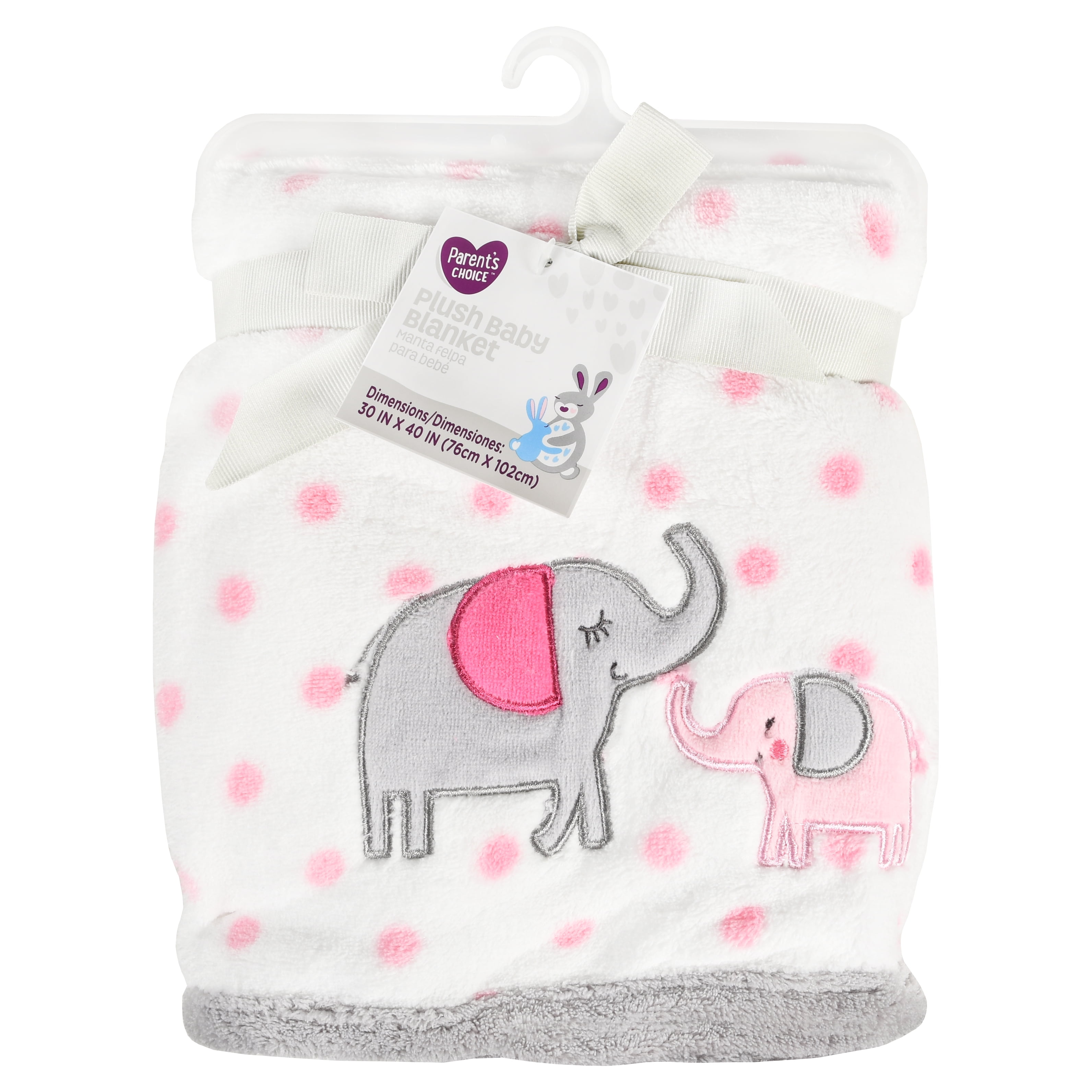 pink elephant baby blanket