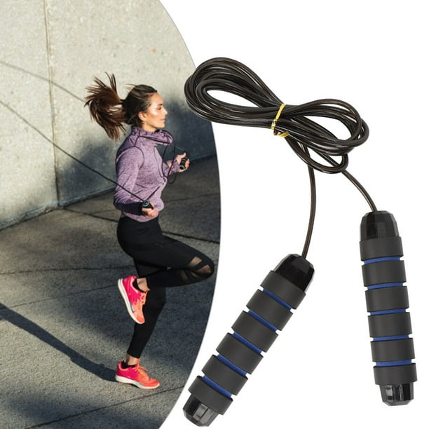 Girls Rope Weighted Jumprope Rope Set Jumpropes Weight Rope Exercise Training Weight Loss Workout For Counting Blue Black