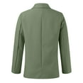 thumbnail image 4 of Women's Button Pockets Cardigan Formal Suit Long Sleeve Lapels Business Jacket Coat plus Size Womens Outdoor Vest Business Casual Jacket Western Fashion Womens Anorak Jacket Womens Denim Jackets, 4 of 6