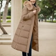 thumbnail image 4 of Vedolay Warm Winter Coats Casual Open Front Knitted Coat with Pockets Khaki,M, 4 of 4