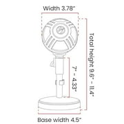 Arozzi - Sfera PRO Professional Grade Gaming/Streaming/Office USB Microphone - Cardioid, Cardioid -10dB, and Omnidirectional Polar Patterns, Boom Arm Compatible - Black