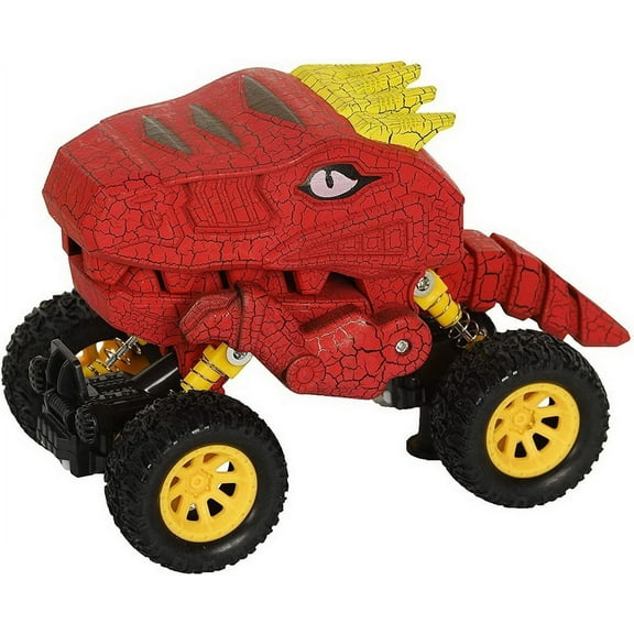 Aeromax Dino-Faur Pull Back Dinosaur Truck | Red